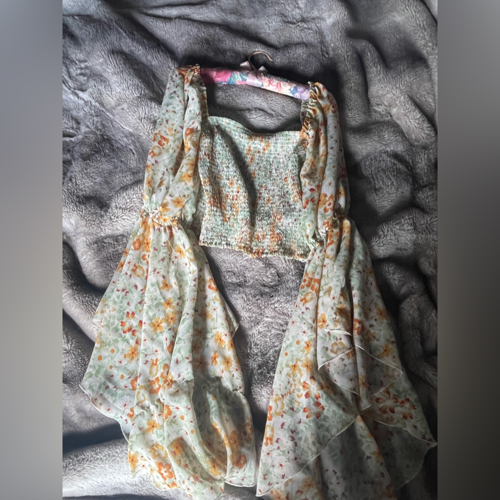 Love 4 Truth Off-Shoulder Floral Top